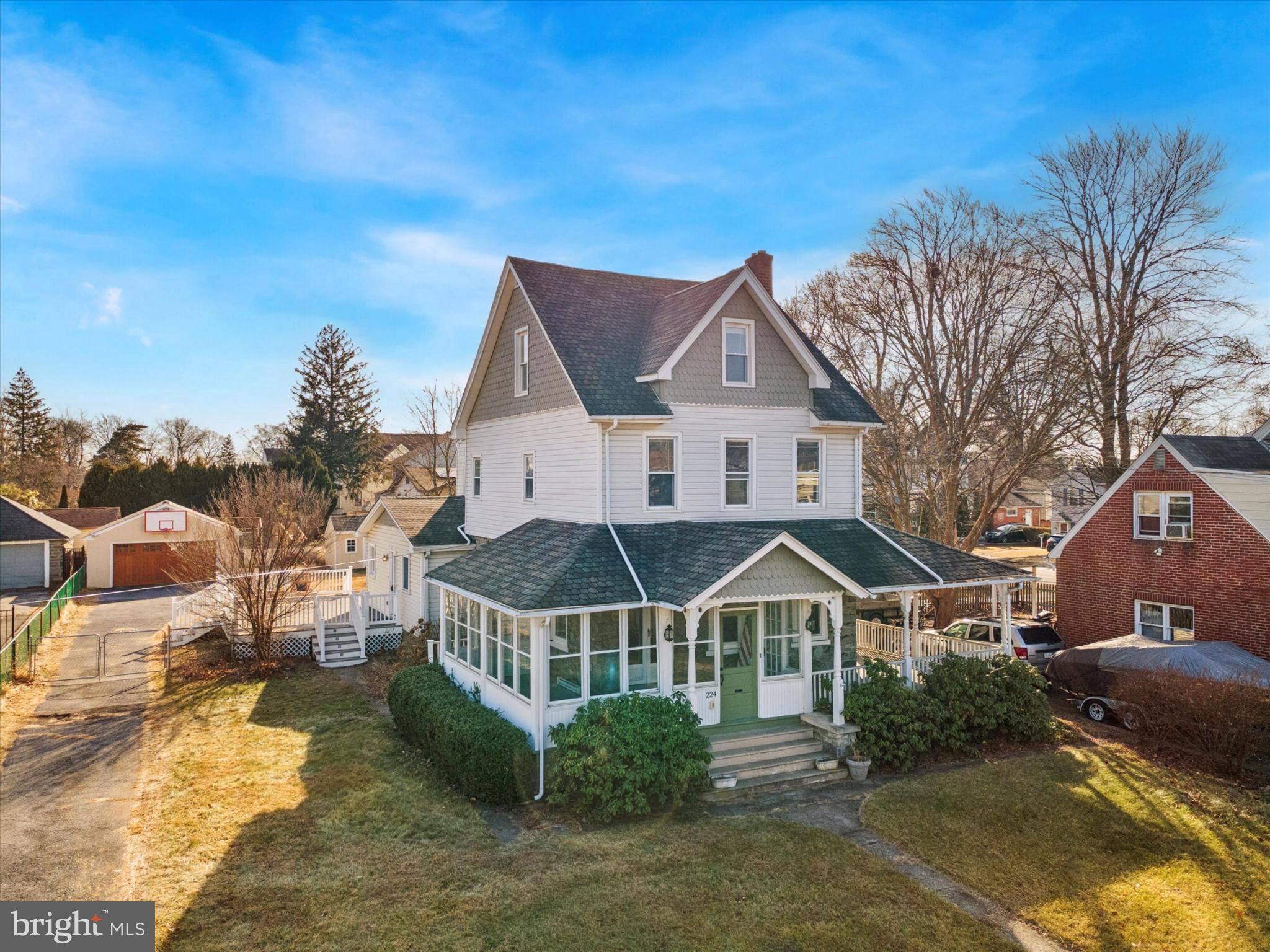 224 West Providence Road Aldan, PA 19018 - Photo 3 of 52 Charming Victorian home with inviting porch.