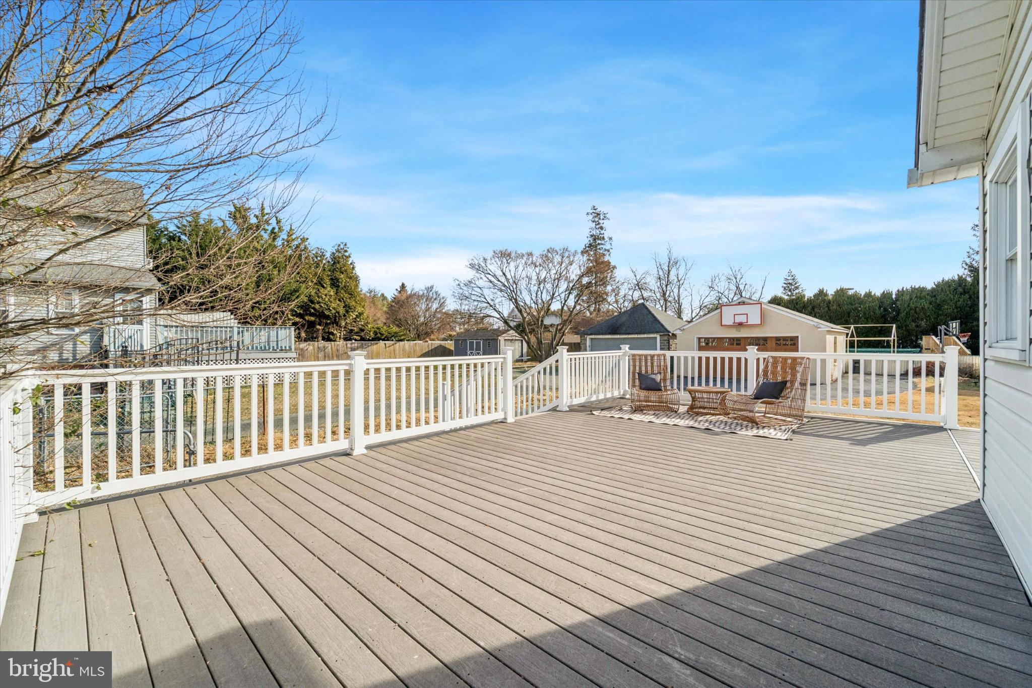 224 West Providence Road Aldan, PA 19018 - Photo 36 of 52 Spacious deck with serene outdoor views.
