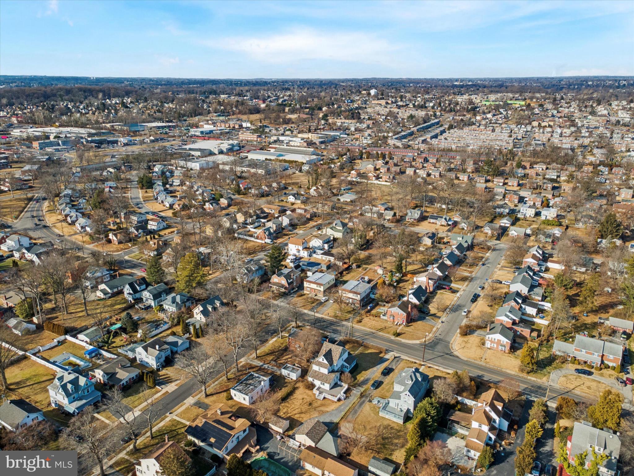 224 West Providence Road Aldan, PA 19018 - Photo 47 of 52 Expansive suburban landscape from above.