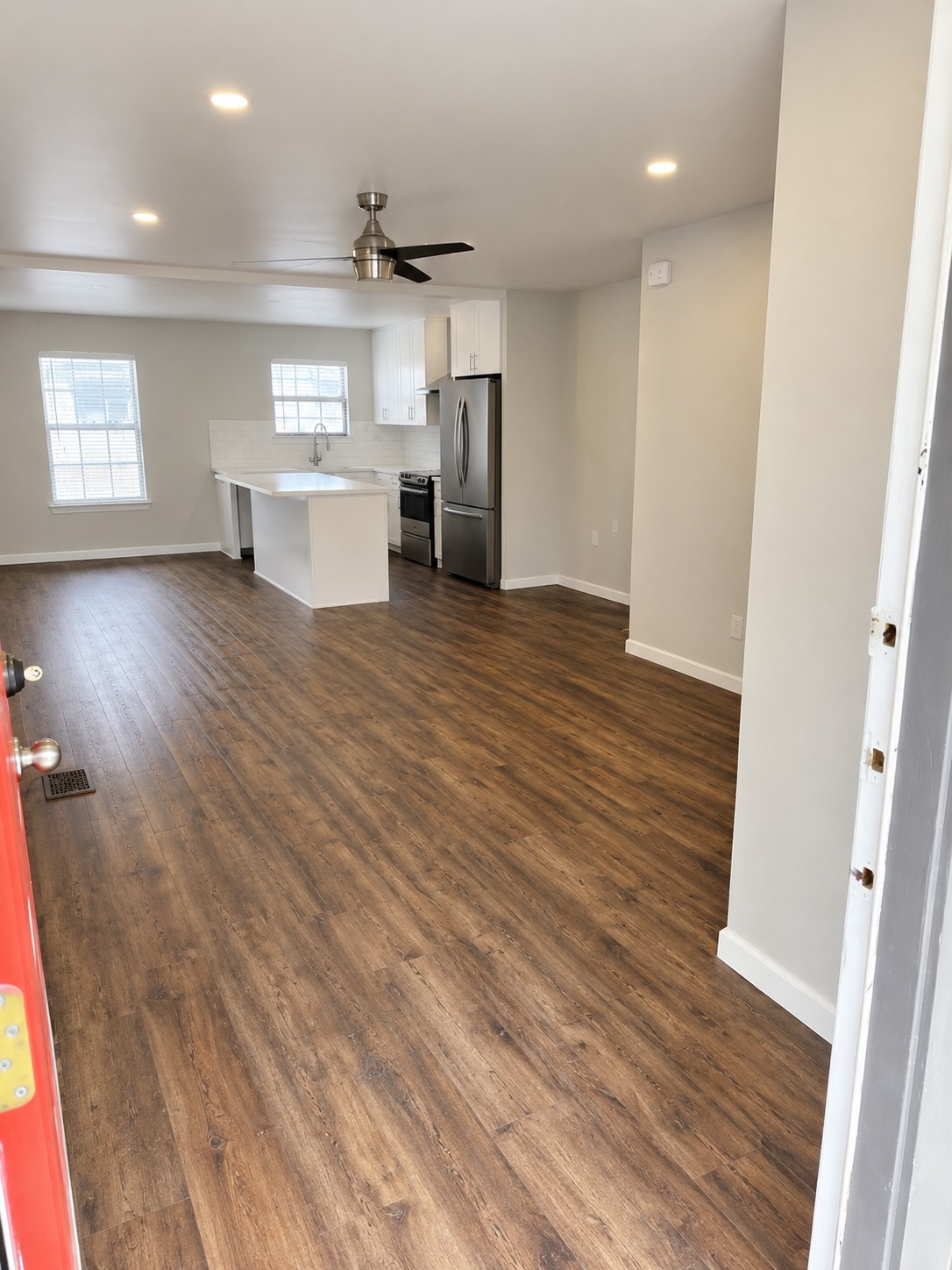 4520 Speedway, Unit A Austin, TX 78751 - Photo 11 of 11 An open floorplan seamlessly connects the kitchen with the inviting living area.