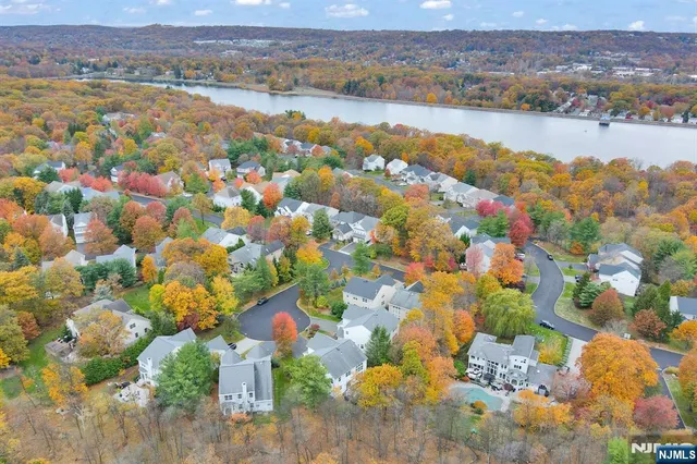 a view of lake and mountain