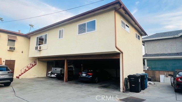 a view of a car garage