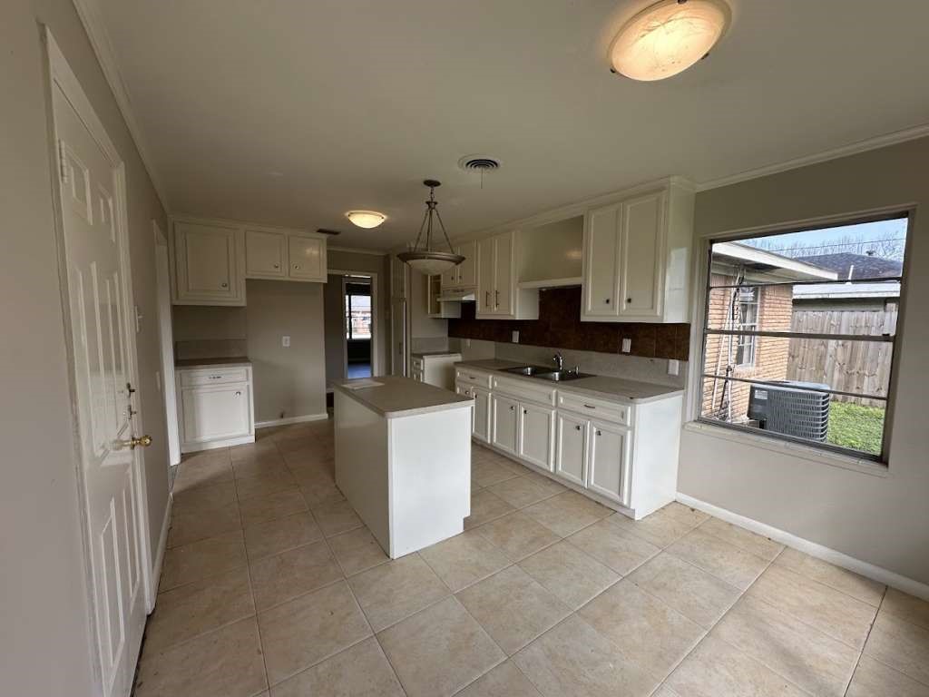 205 West Rittenhouse Street Houston, TX 77076 - Photo 4 of 17 a kitchen with cabinets and window