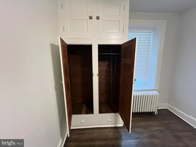 a view of a hallway with entryway