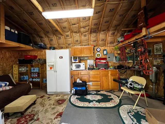 a room with furniture