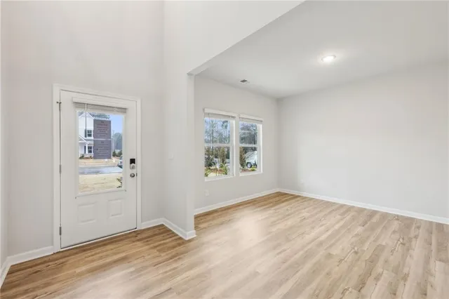 wooden floor in an empty room