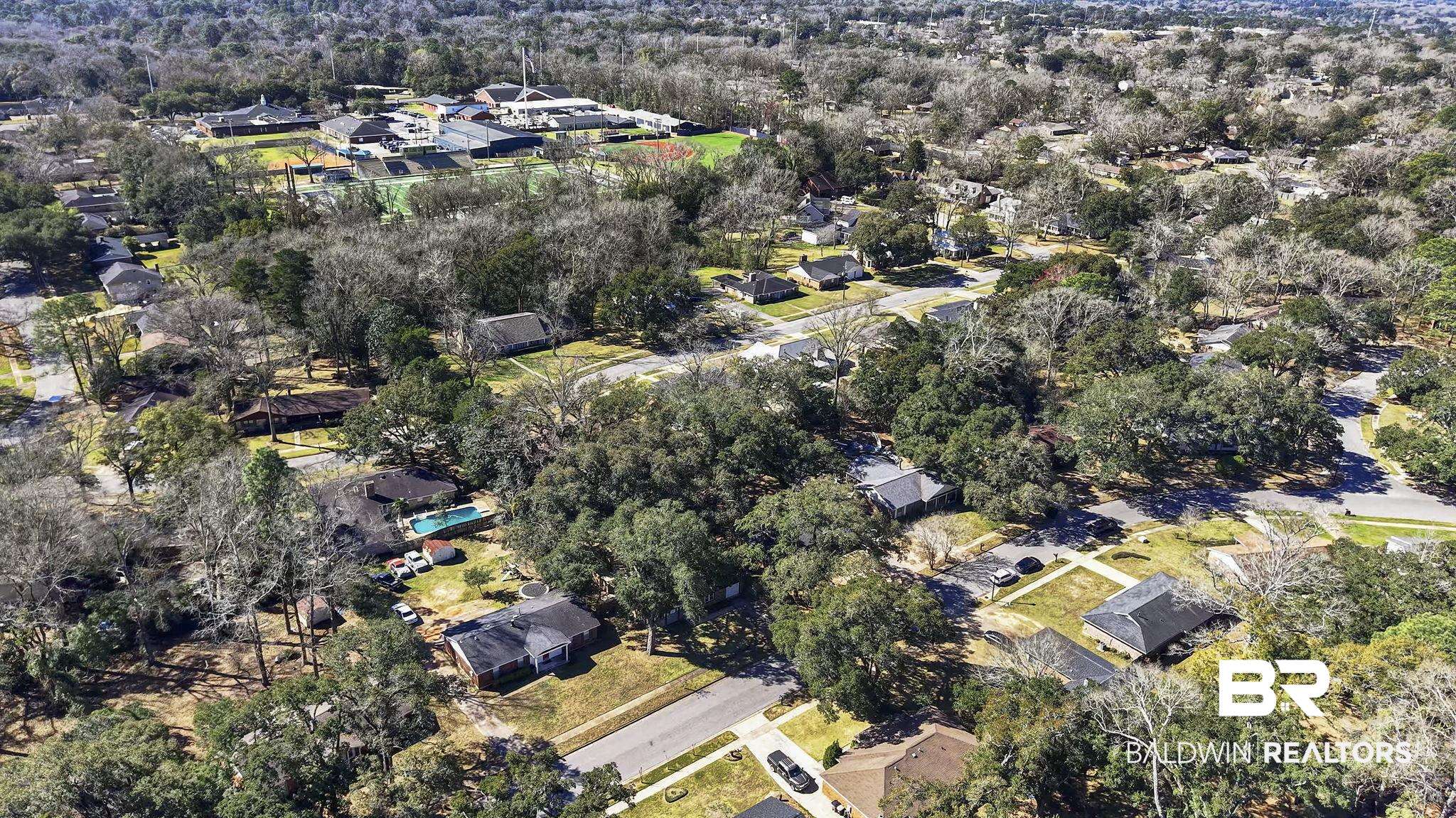 5817 Woodgate Road Mobile, AL 36609 - Photo 80 of 85 Drone / aerial view featuring a residential view
