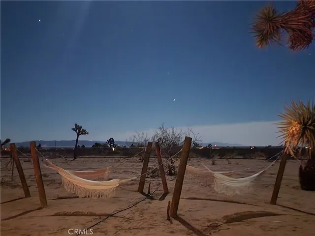 a view of outdoor space with seating area