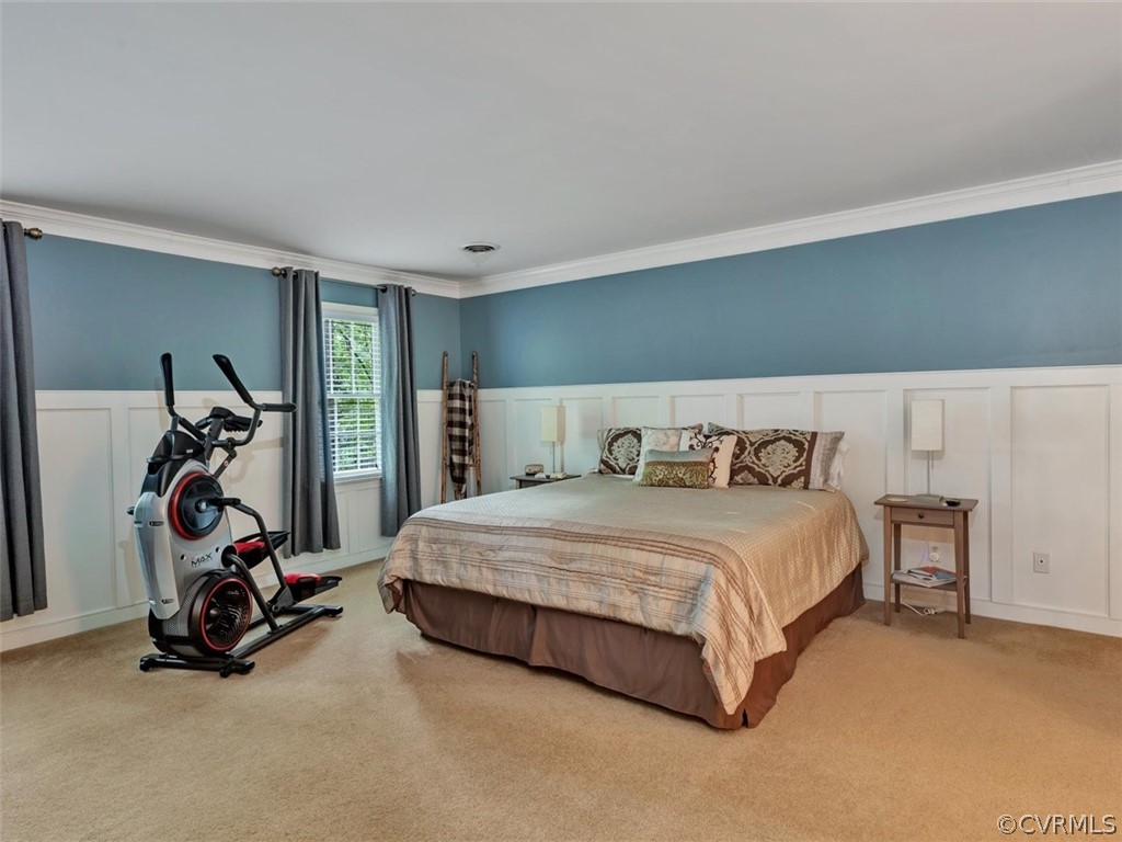 13631 Castleway Road Midlothian, VA 23114 - Photo 20 of 37 Spacious owners suite with beautiful wainscoting t