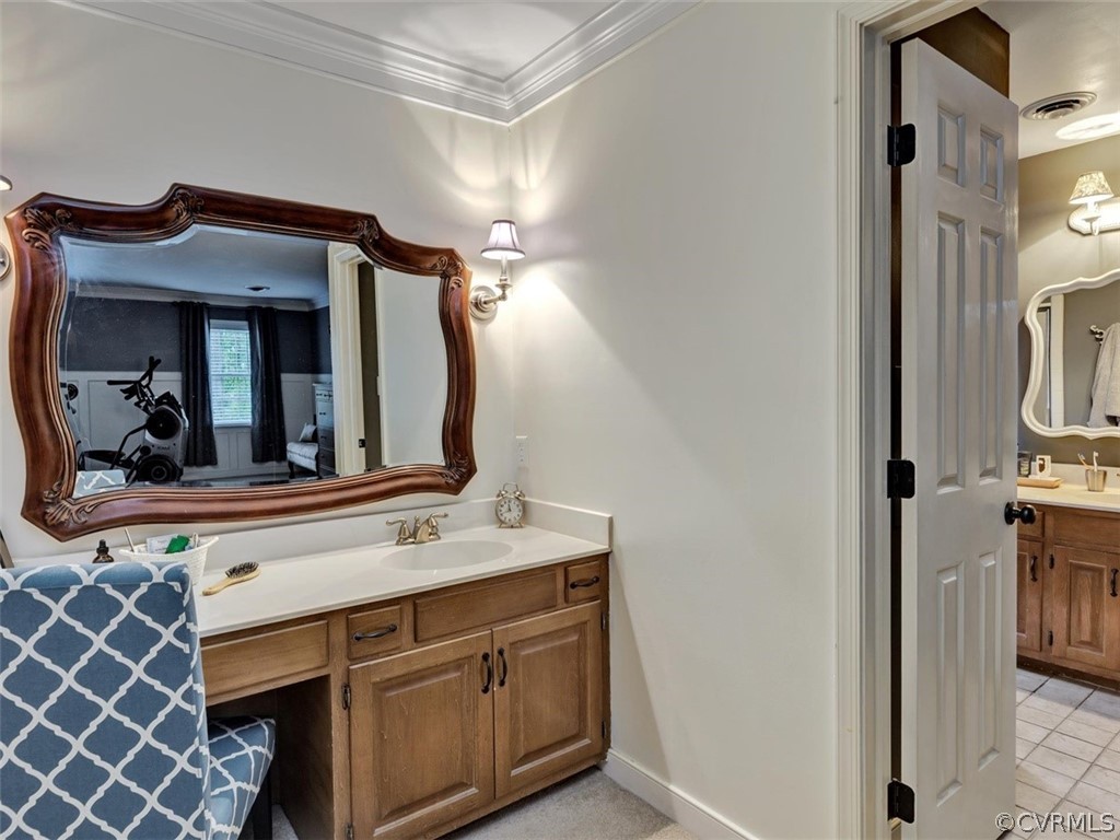 13631 Castleway Road Midlothian, VA 23114 - Photo 22 of 37 Vanity area off owners suite with additional sink.