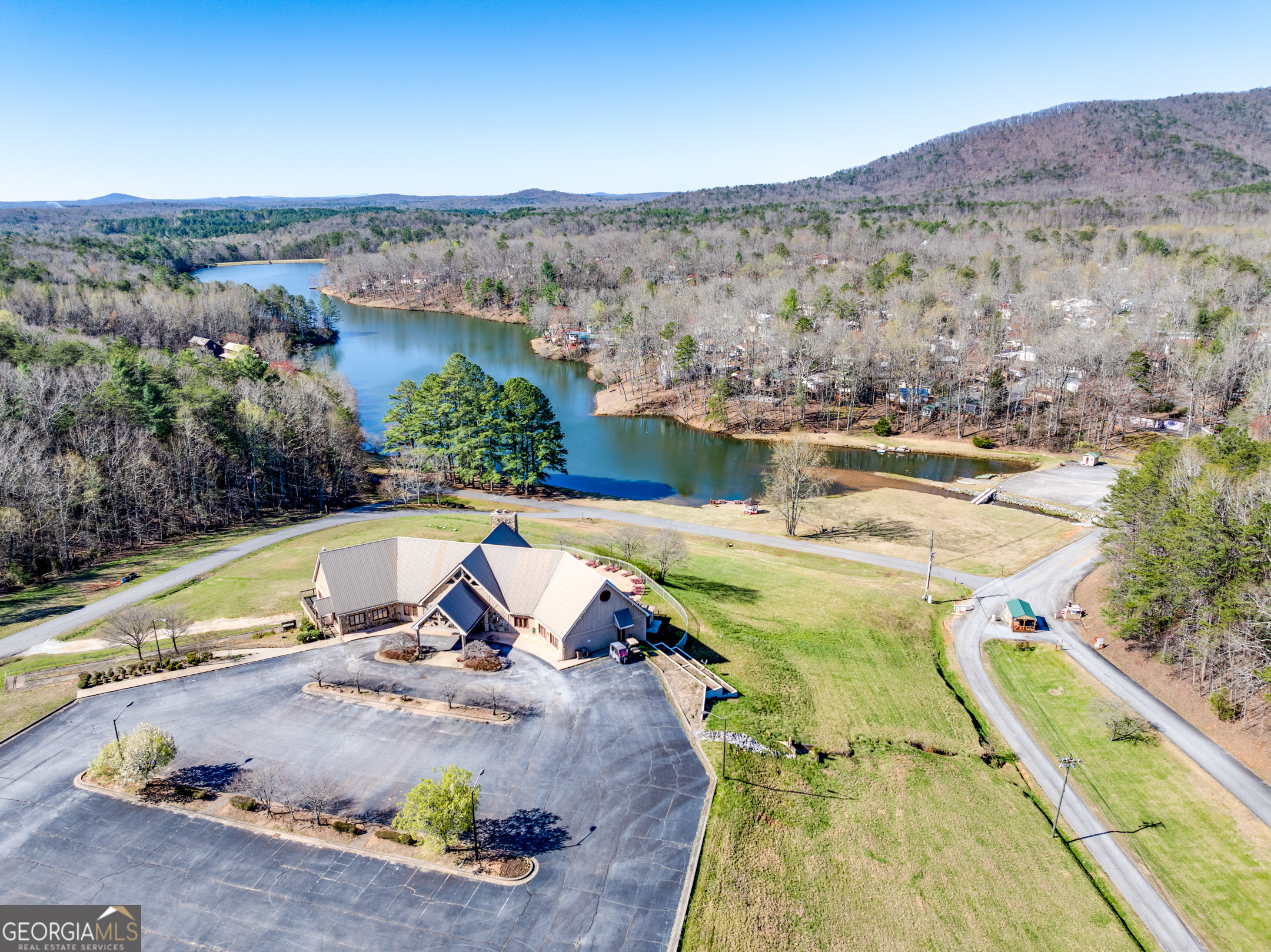 4 Evergreen Trail, Unit B22 Cleveland, GA 30528 - Photo 21 of 33 a view of swimming pool with a mountain in the background
