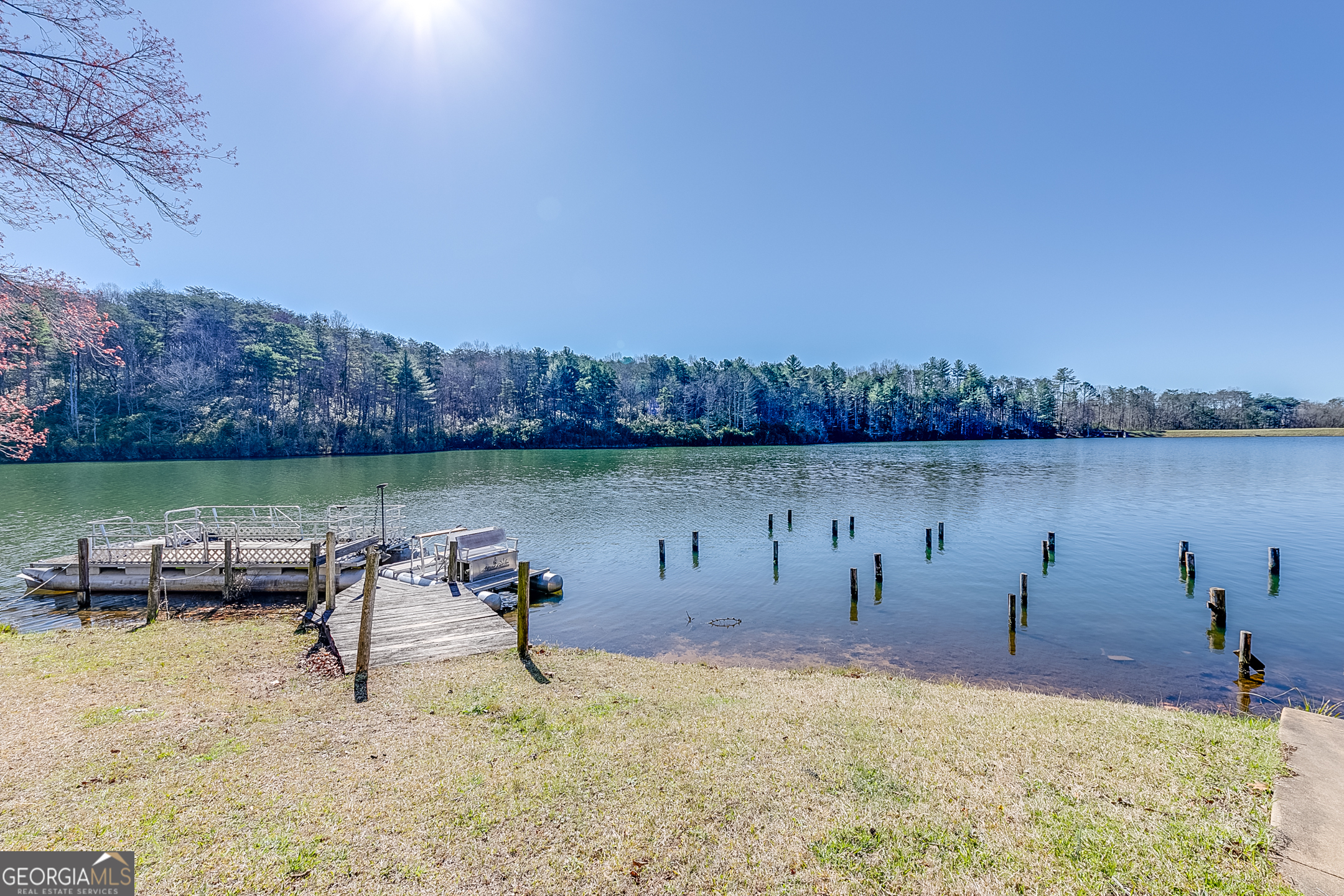 4 Evergreen Trail, Unit B22 Cleveland, GA 30528 - Photo 32 of 33 a view of a lake with houses in the background