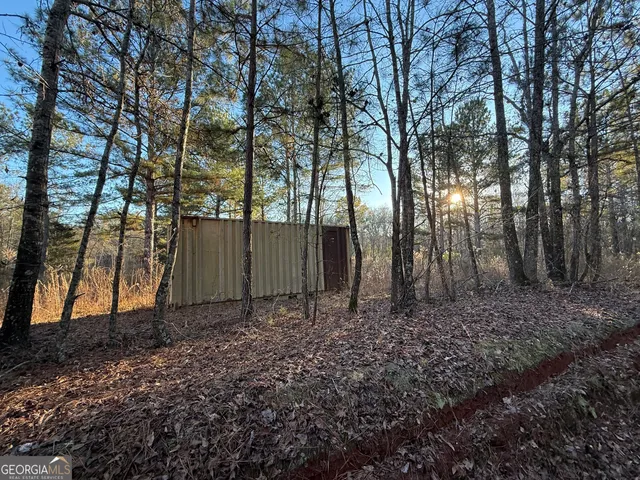 a view of backyard with green space