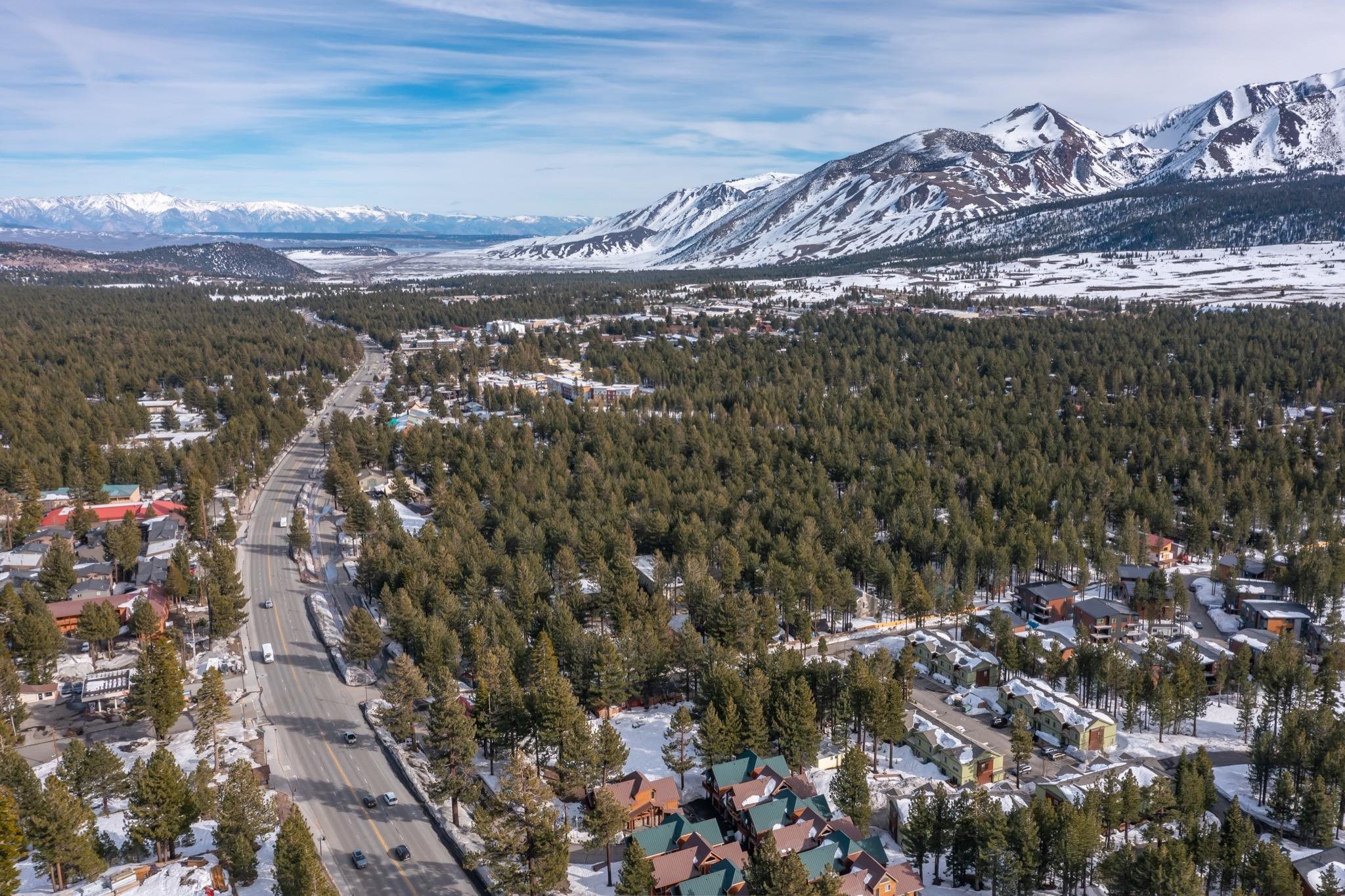3721 Main Street Mammoth Lakes, CA 93546 - Photo 30 of 33 a view of a city with mountains in the background
