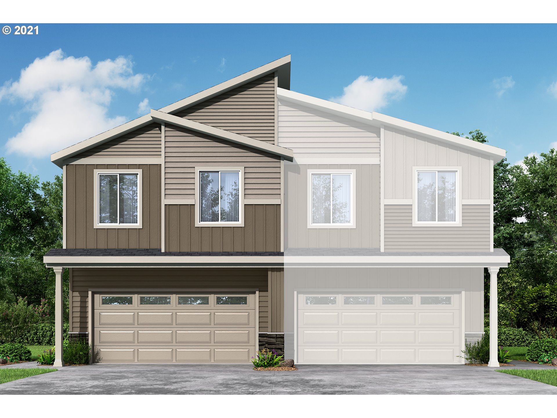 4225 South Waters Edge Way Ridgefield, WA 98642 - Photo 1 of 24 a view of a house with a yard and garage