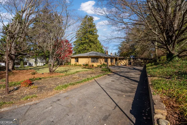 an aerial view of a city