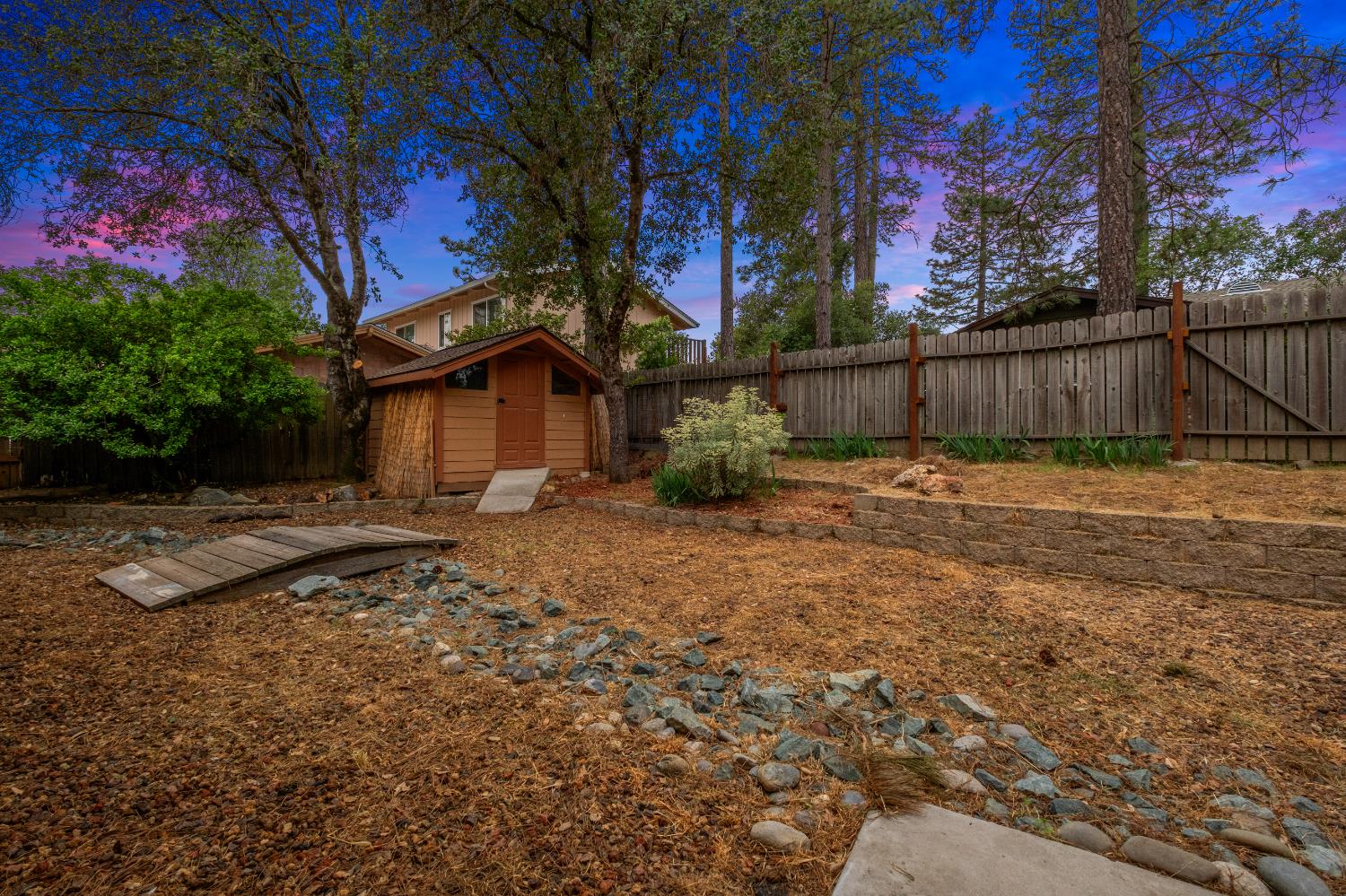 4612 South Point Road Diamond Springs, CA 95619 - Photo 64 of 68 Fenced Back Yard and Shed