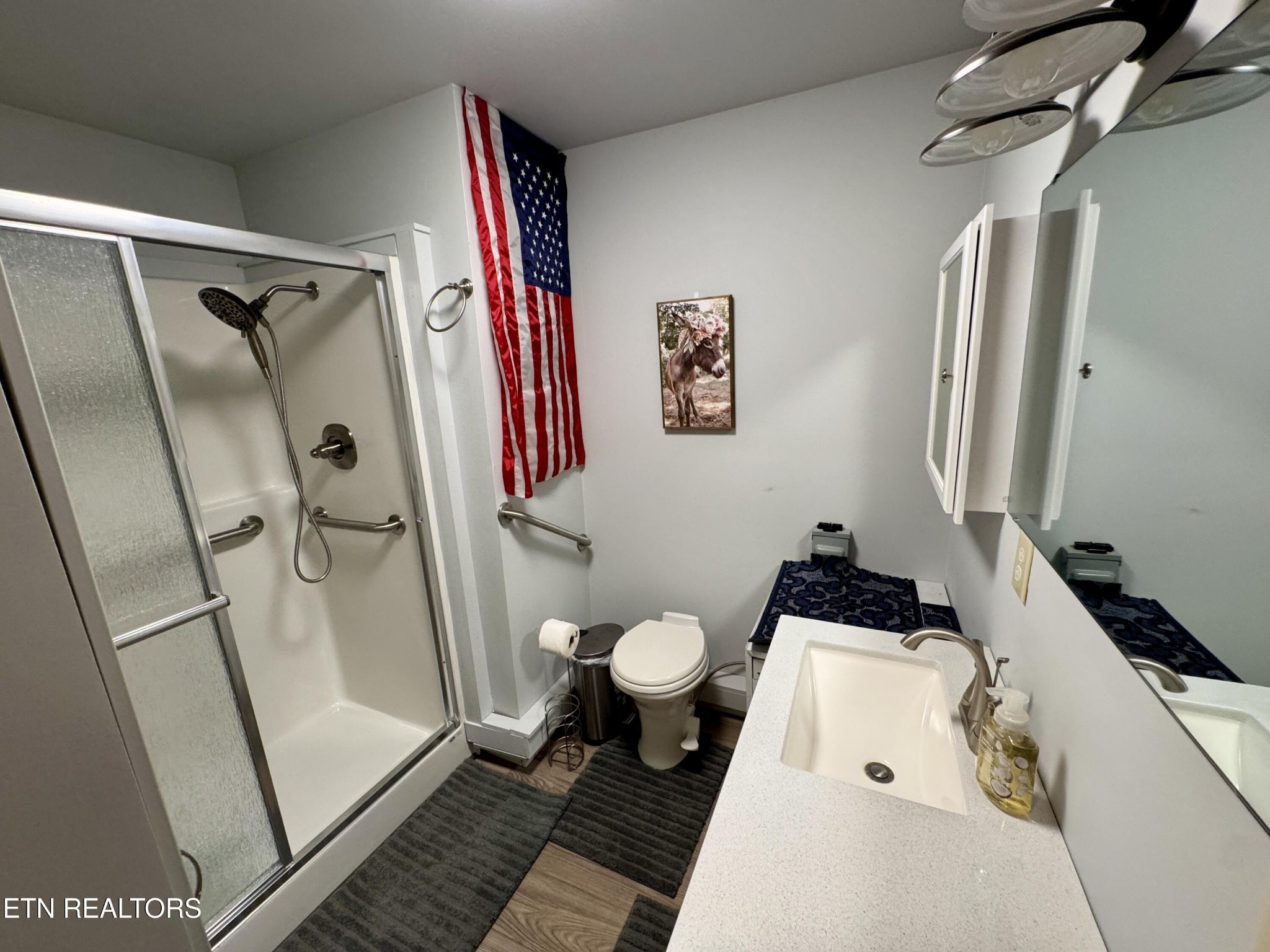 983 River Hill Road Sparta, TN 38583 - Photo 31 of 47 a bathroom with a sink and a mirror