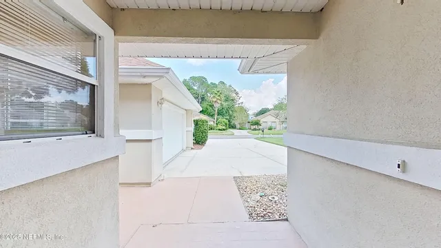 a view of a entrance