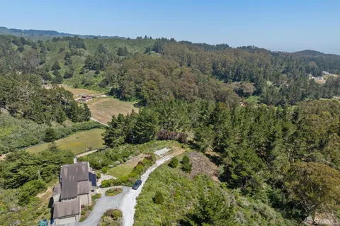 an aerial view of forest