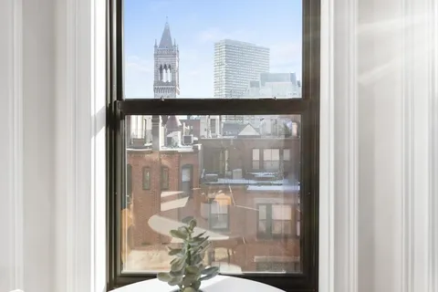 a glass window with a glass door