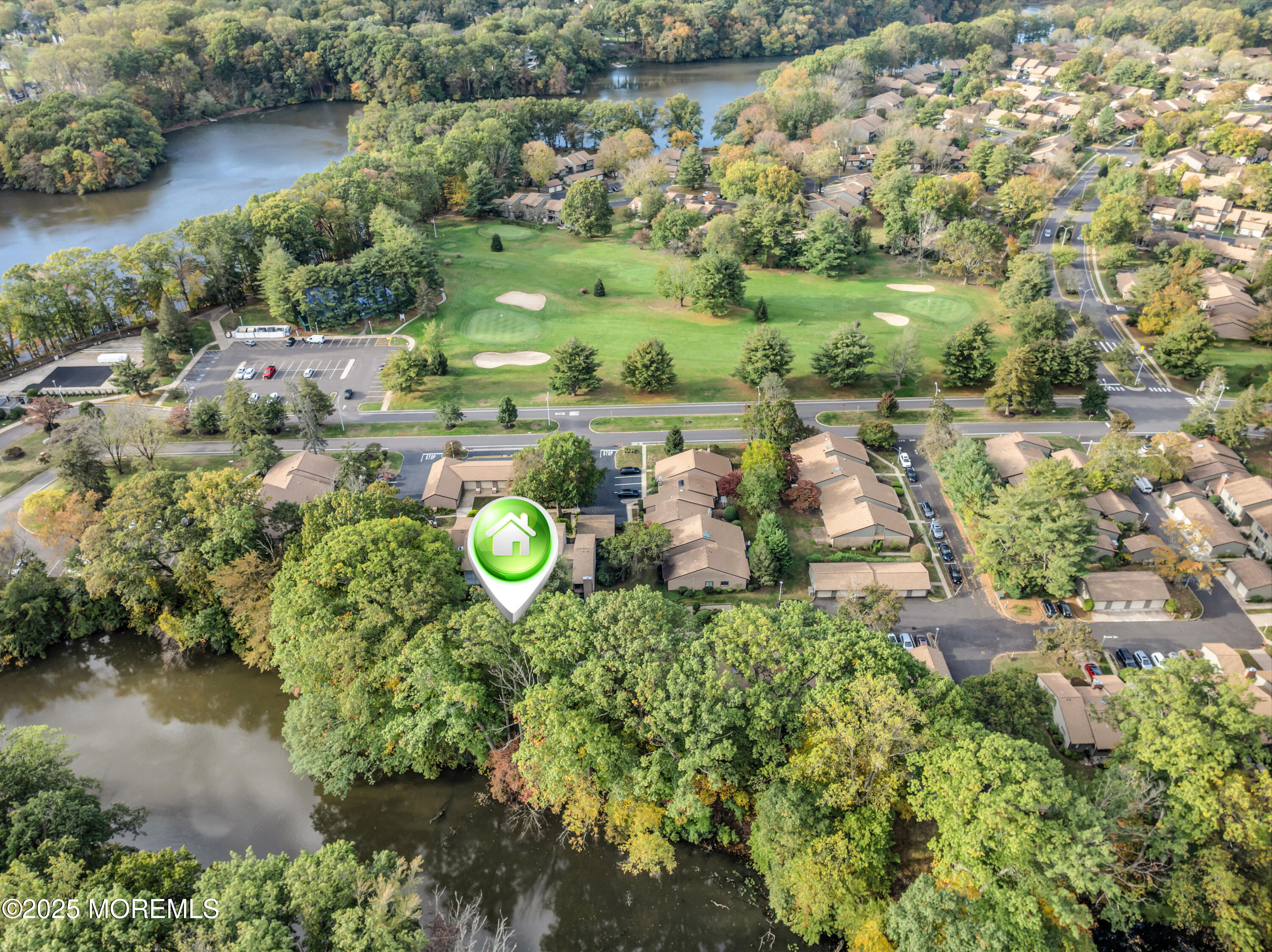 33 Auburn Court Red Bank, NJ 07701 - Photo 22 of 23 an aerial view of a house with a yard