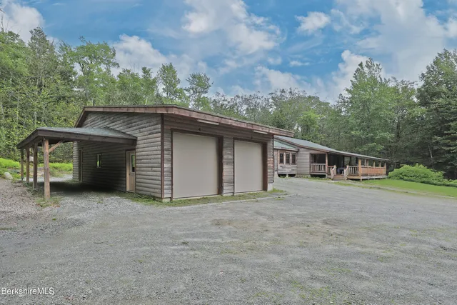 a house with trees in the background