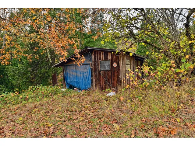 a wooden door in front of a house