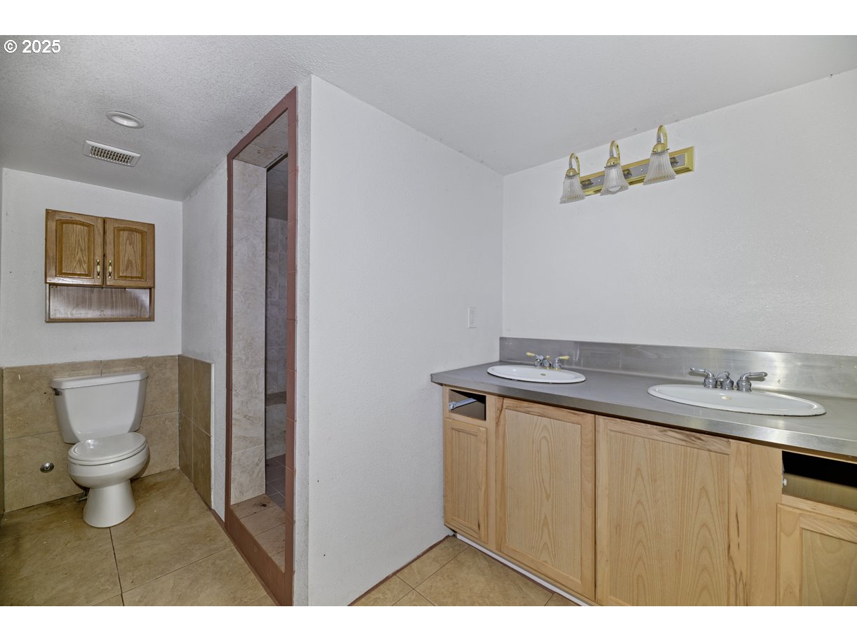 1480 Bridge Lane Wolf Creek, OR 97497 - Photo 27 of 28 a bathroom with a sink vanity and a toilet
