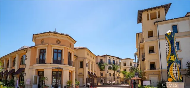 a front view of a building with glass door