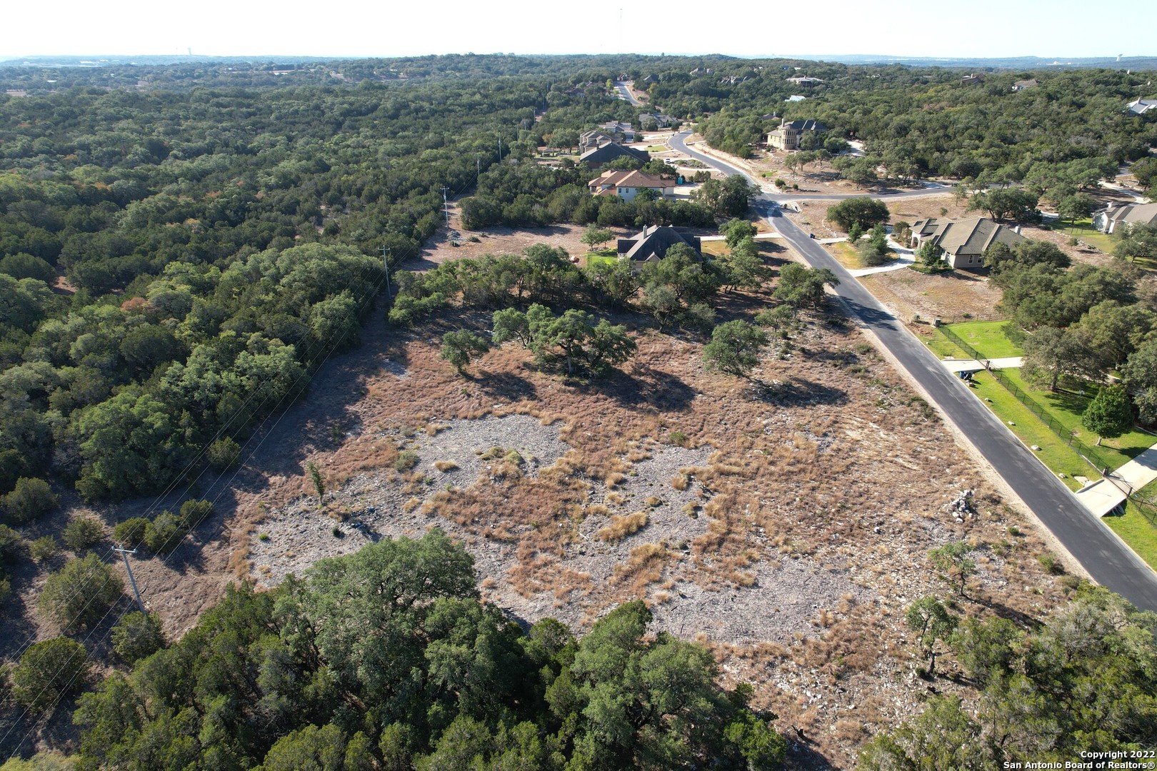 an aerial view of forest