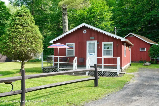 a house view with a garden space