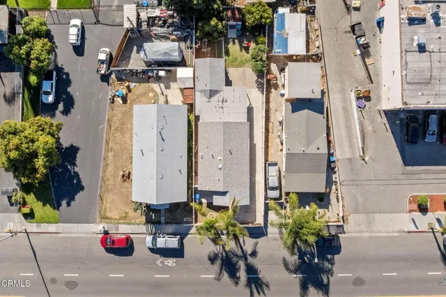 a view of city and mountain