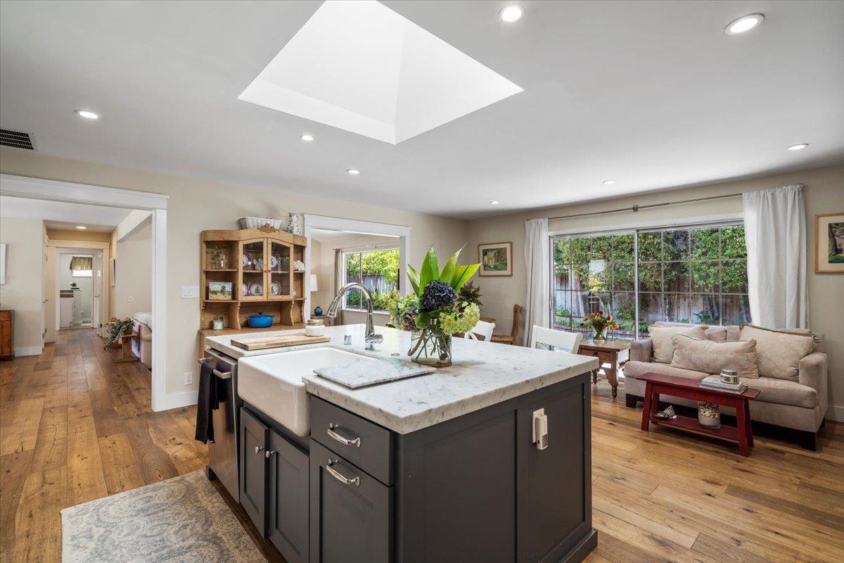 2732 Doverton Square Mountain View, CA 94040 - Photo 11 of 30 a view of living room with granite countertop furniture and floor to ceiling window