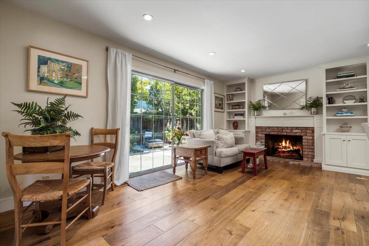 2732 Doverton Square Mountain View, CA 94040 - Photo 3 of 30 a living room with furniture and a fireplace