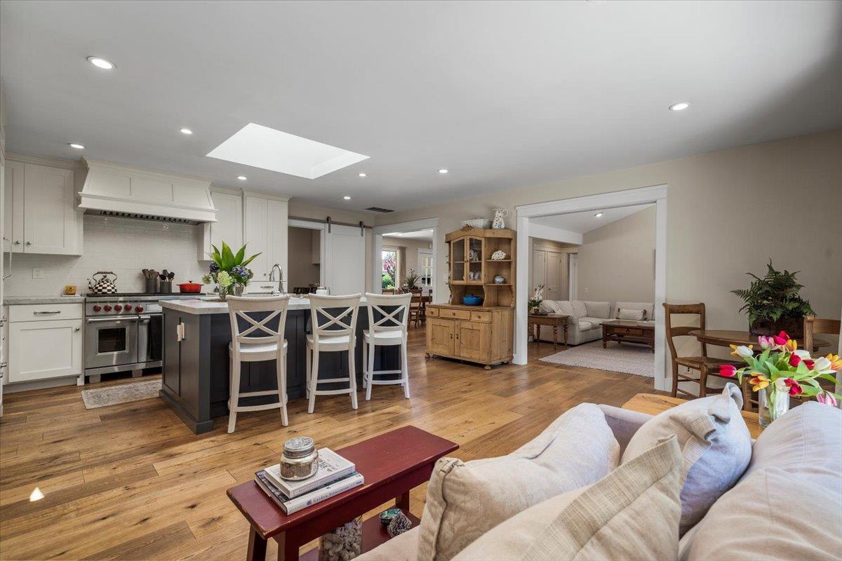 2732 Doverton Square Mountain View, CA 94040 - Photo 10 of 30 a living room with furniture and a kitchen view
