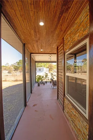 a view of hallway with stairs