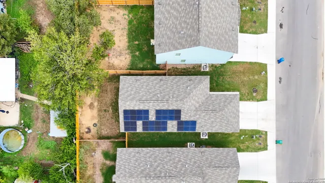 an aerial view of a city