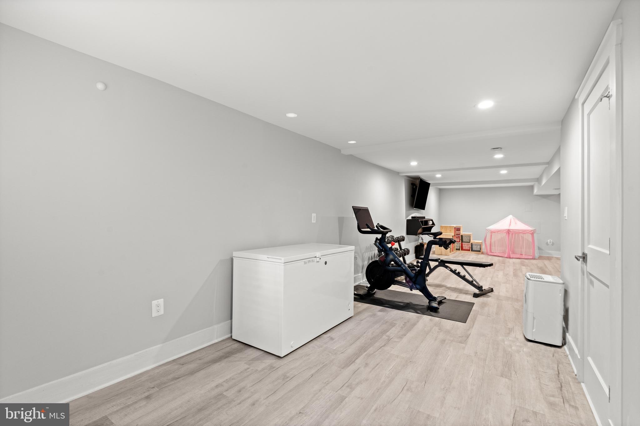 4718 15th Street Northwest Washington, DC 20011 - Photo 41 of 49 a view of a room with gym equipment