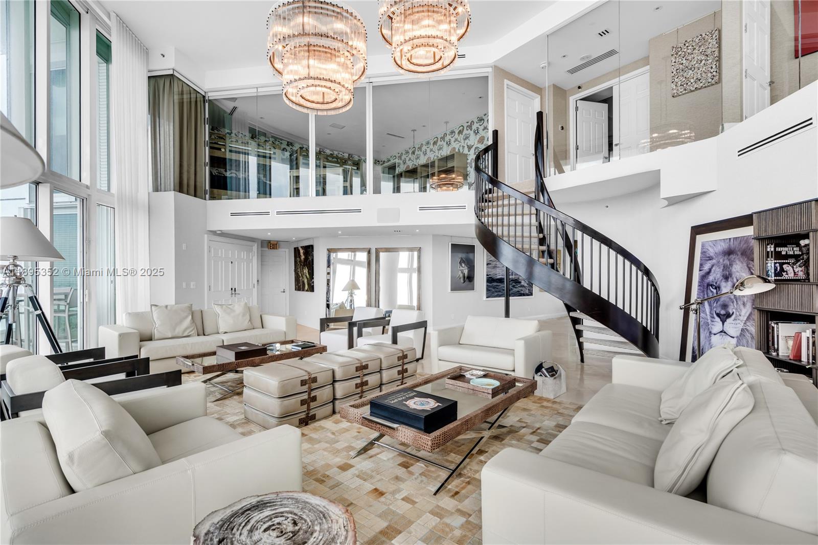 1643 Brickell Avenue, Unit 3501 Miami, FL 33129 - Photo 2 of 91 a living room with furniture and a large window