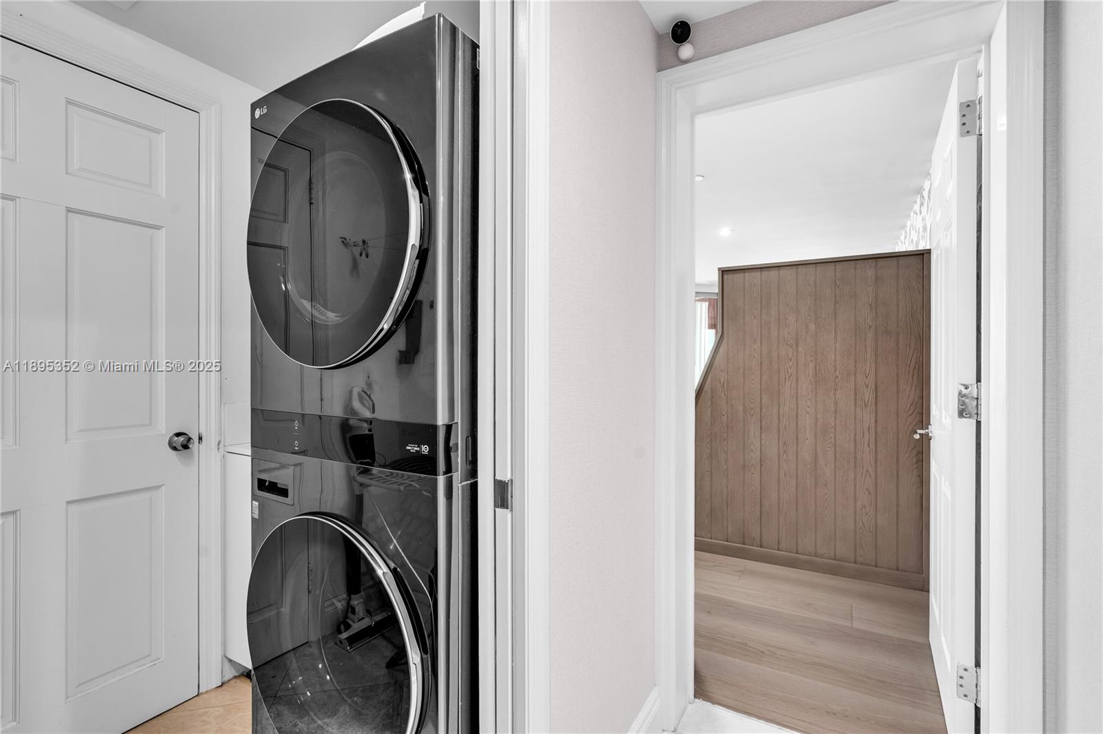 1643 Brickell Avenue, Unit 3501 Miami, FL 33129 - Photo 54 of 91 a view of a hallway with washer and dryer