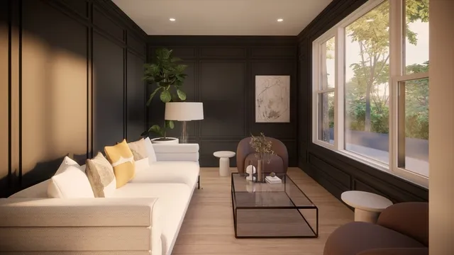 a view of a hallway to of the house