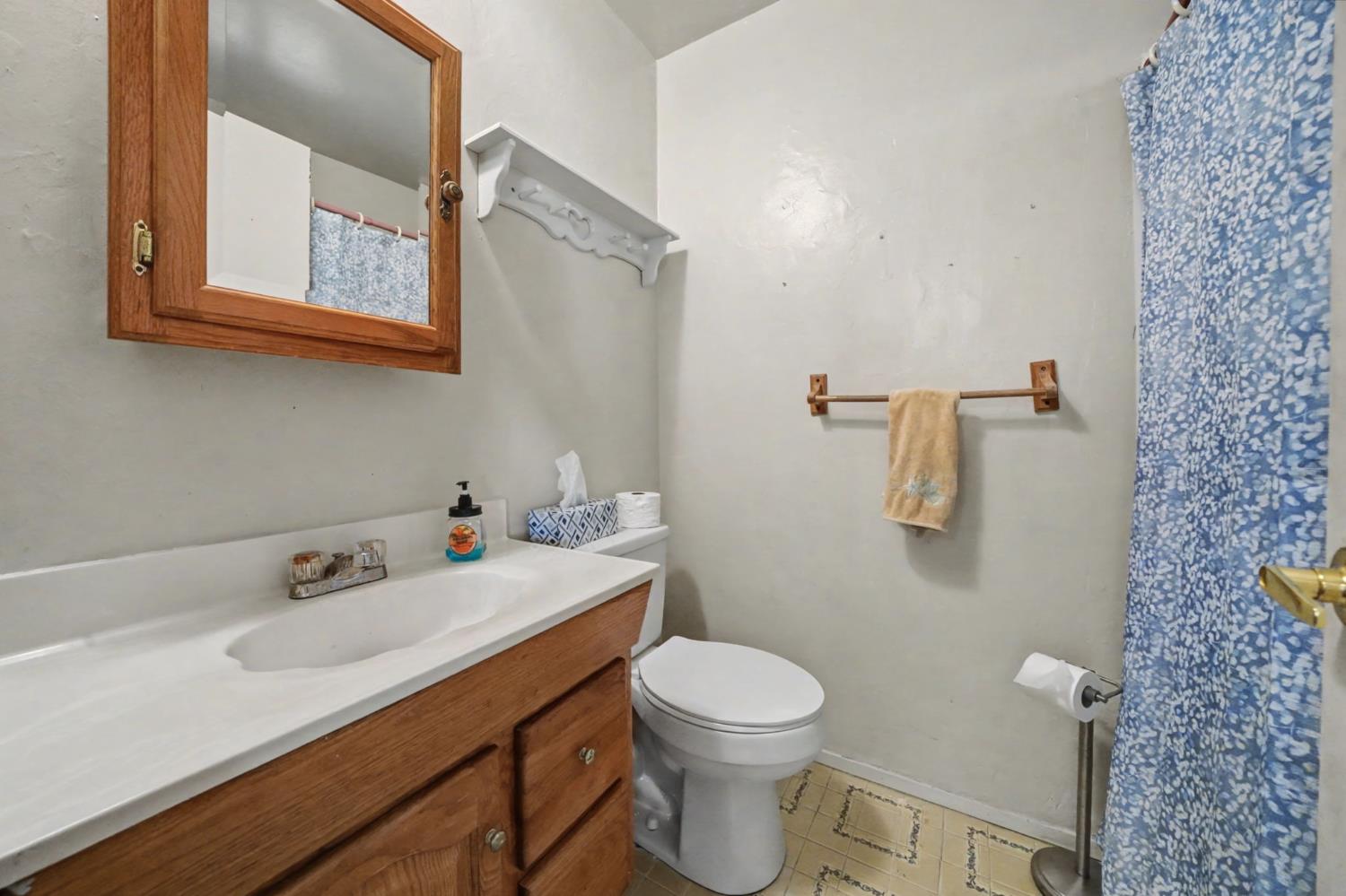 14371 Tobacco Road Pine Grove, CA 95665 - Photo 14 of 38 a bathroom with a sink a toilet and mirror
