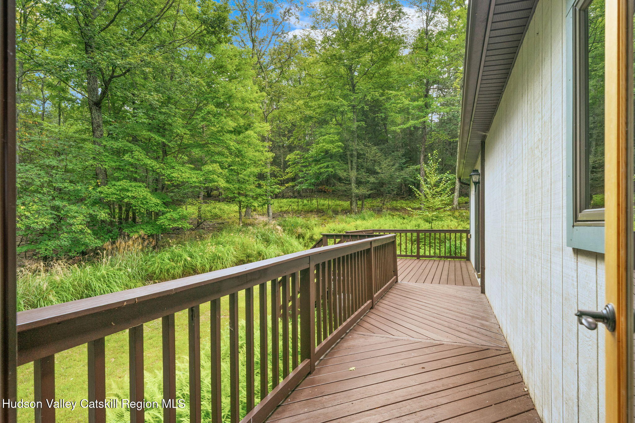 650 Beaverkill Road Olivebridge, NY 12461 - Photo 27 of 31 a view of a balcony with wooden floor