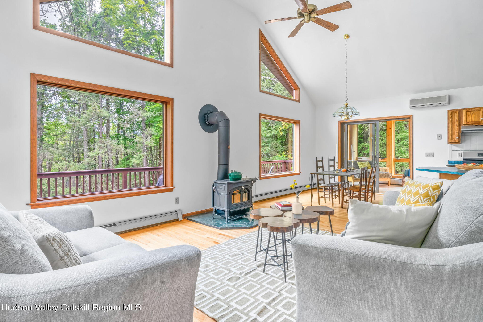 650 Beaverkill Road Olivebridge, NY 12461 - Photo 5 of 31 a living room with furniture and a large window