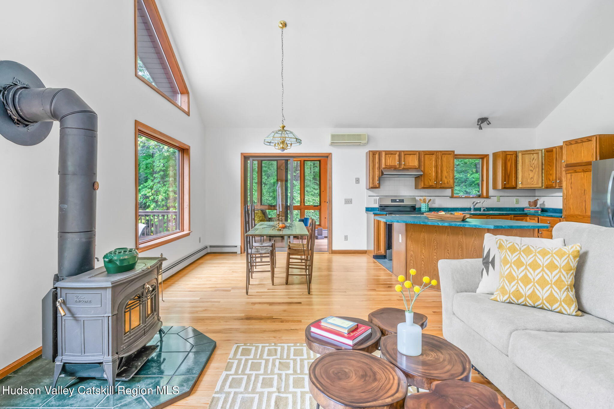 650 Beaverkill Road Olivebridge, NY 12461 - Photo 6 of 31 a living room with furniture and a large window