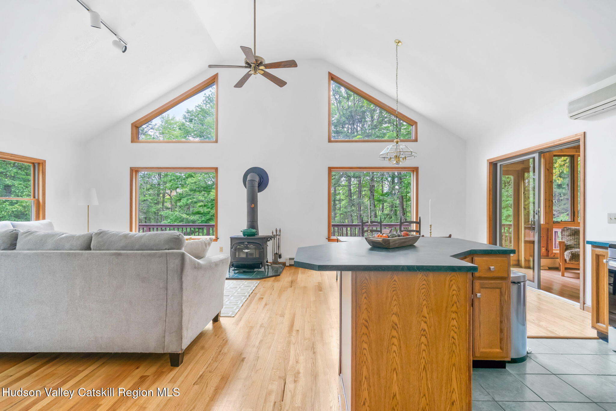 650 Beaverkill Road Olivebridge, NY 12461 - Photo 8 of 31 a living room with furniture and a large window