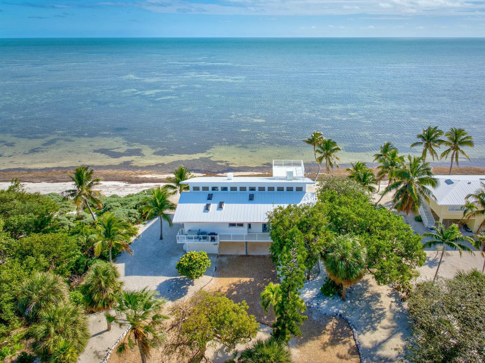 a view of a lake with a building in front of it