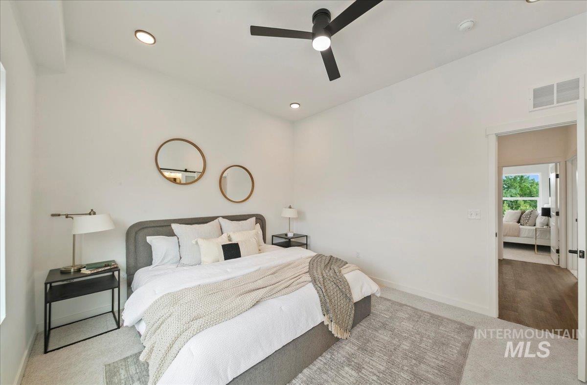 2032 South Mackinnon Lane Boise, ID 83706 - Photo 25 of 48 Carpeted bedroom with a ceiling fan and recessed lighting