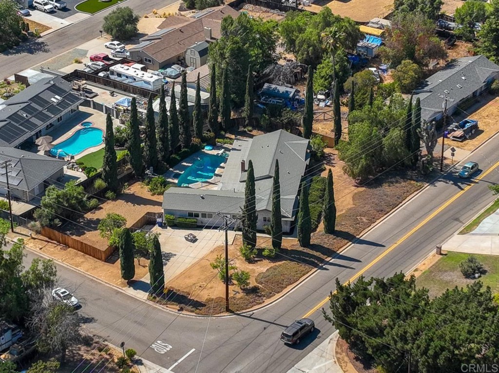1740 Wind River Road El Cajon, CA 92019 - Photo 32 of 35 aerial view of a house with outdoor seating